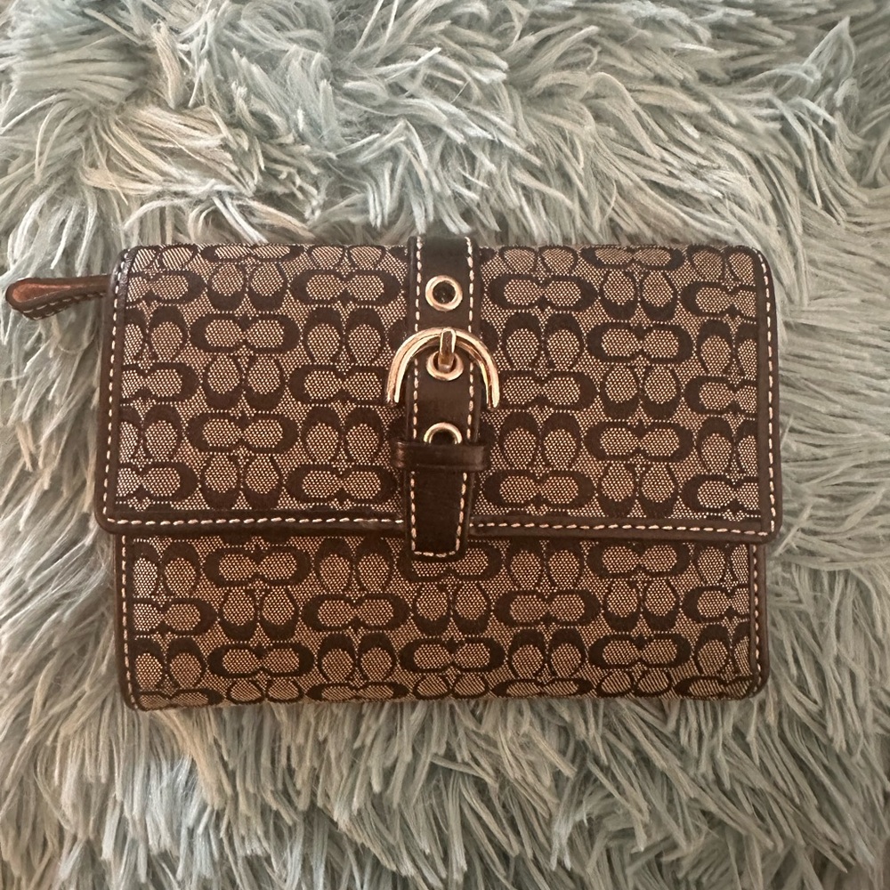 Coach small “C” signature wallet